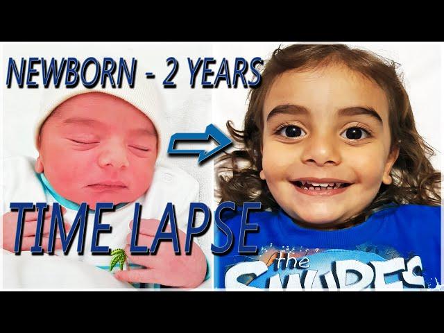 Baby Growing up Time Lapse (Birth to 2 years baby timelapse)