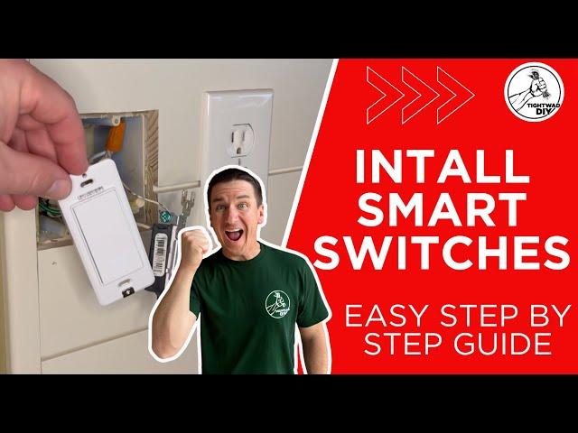 How To Install Smart Light Switches | KASA Wifi Switches Allow Full Automation Of Lights and Fans.