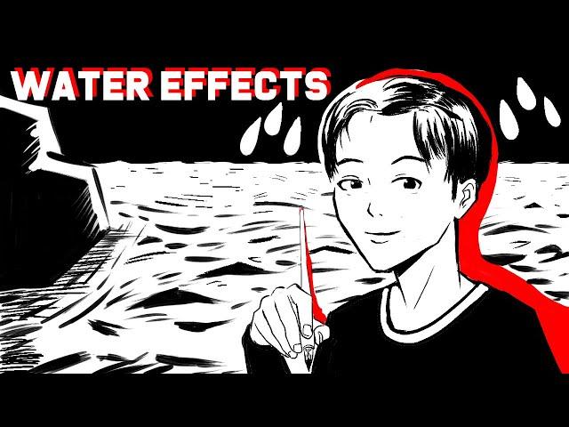 How to Draw Water: Manga Ink and Tone Effects