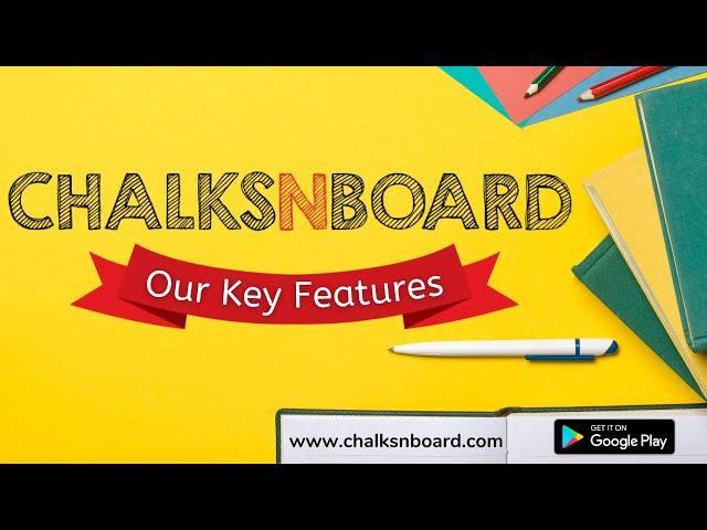 Our Key Features | Graphics Art | ChalksnBoard | India's leading online learning app