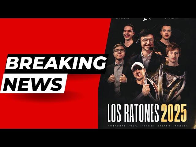 Caedrel announces Los Ratones feat. Baus Nemesis Velja Crownshot and World Champ Rekkles