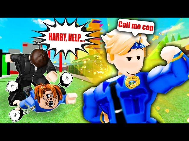 ROBLOX Brookhaven RP - FUNNY MOMENTS: Harry becomes a police  | Story Roblox