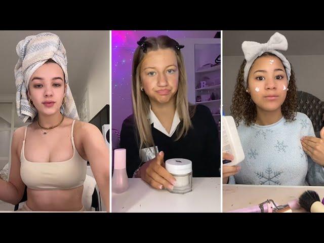 GRWM  ( Get Ready With Me ) Makeup Tutorial Tiktok Compilation ️(Skincare, Makeup, Outfits) 464