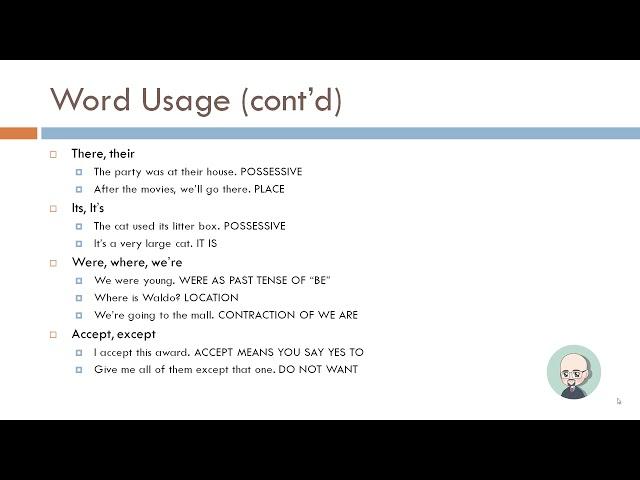 GED Language Arts 3.1.1 - Word Usage