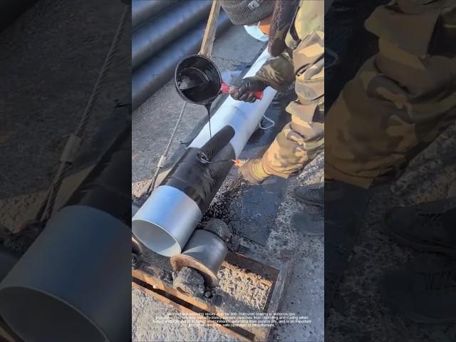 Construction process of pipeline epoxy coal tar anti-corrosion coating