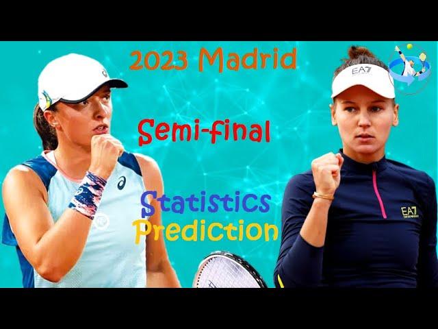 Iga Świątek vs Veronika Kudermetova - 2023 Madrid Open(WTA 1000) Semi-final Match Preview