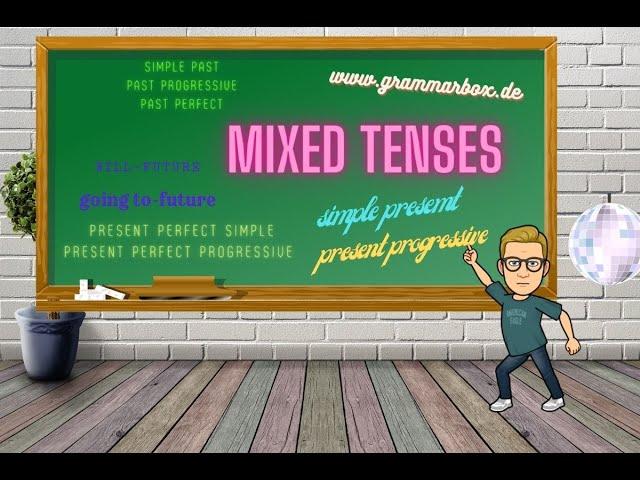 Grammarbox: Mixed Tenses Overview | Überblick über die englischen Zeiten  (new: no hand)