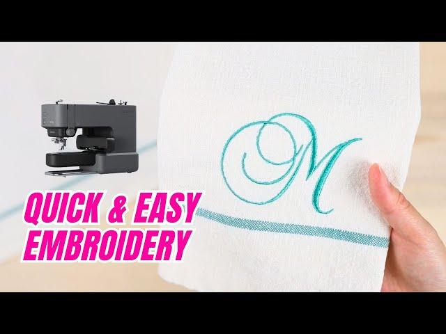 Easy Monogram Napkins | Beginner Friendly Embroidery Machine Project