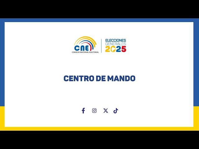 CENTRO DE MANDO ELECCIONES GENERALES  2025