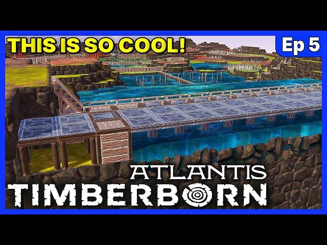 The COOLEST ANTI-BADTIDE Defense System! - Timberborn Atlantis UPDATE 6 - Ep 5