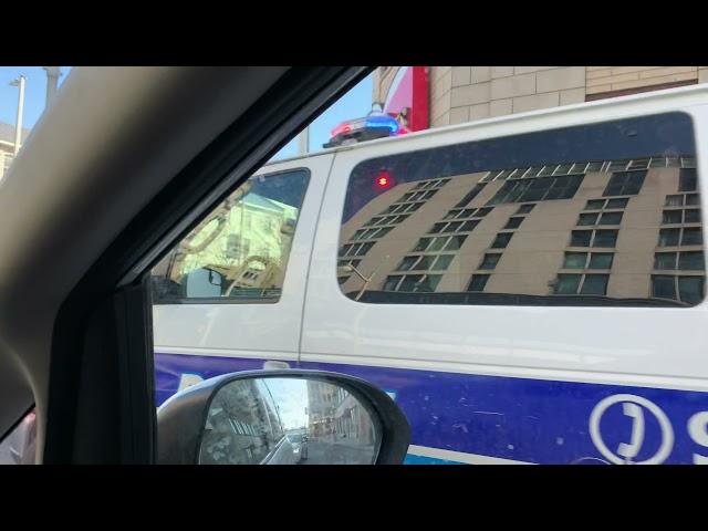 Ottawa police van on a traffic stop.