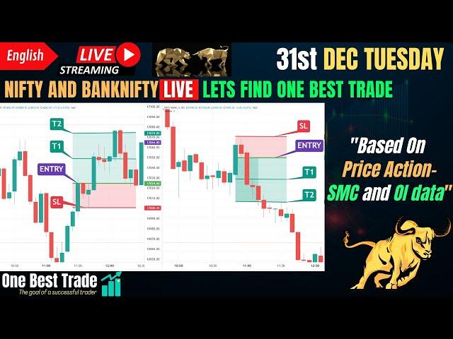 Live Nifty intraday trading | Bank nifty live trading | Live options trading | 31st Dec 2024 dhan