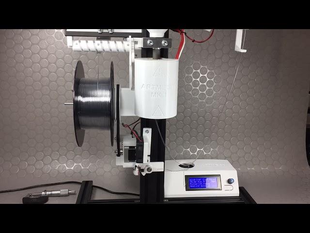 Filament winding and calibrating with the Original Desktop Filament Extruder MK1 by ARTME 3D