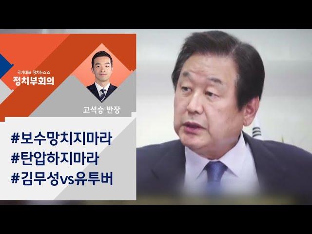 김무성 "극우 유튜버, 돈 벌어먹는 X들"…전면전 가나 / JTBC 정치부회의