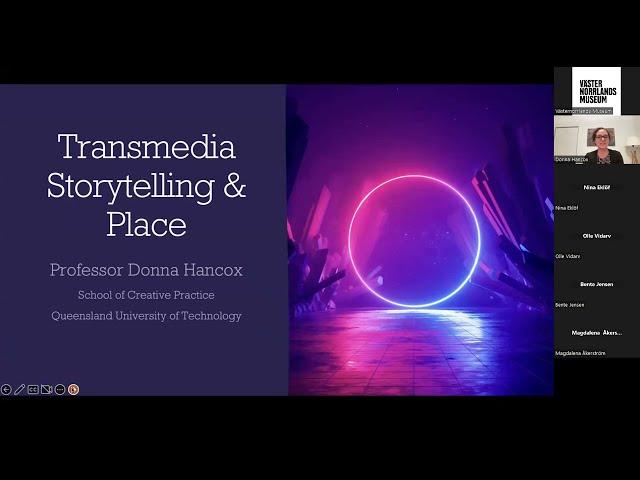 The Revolution in Transmedia Storytelling Through Place, by Professor Donna Hancox