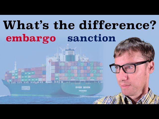 The Difference Between an Embargo and a Sanction #shorts