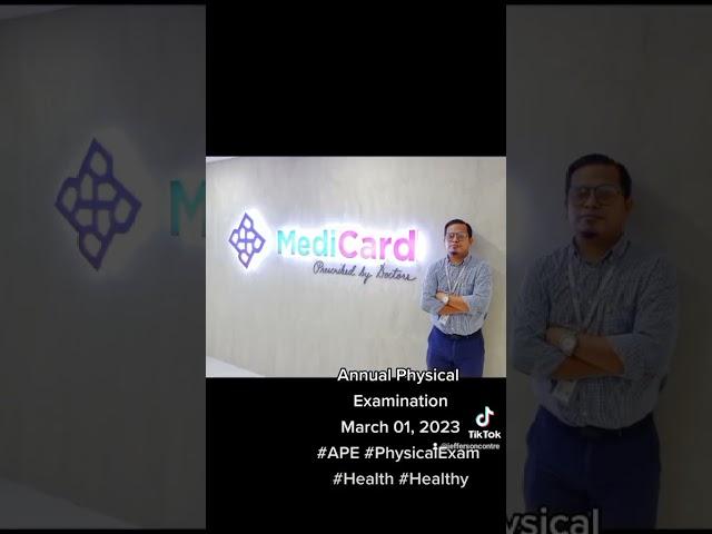 All in a Day....APE  Annual Physical Examination #APE #behealthy