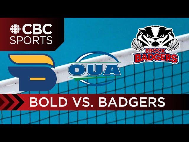 OUA Women's Volleyball: Semifinal # 1 - Toronto Metropolitan vs Brock | CBC Sports