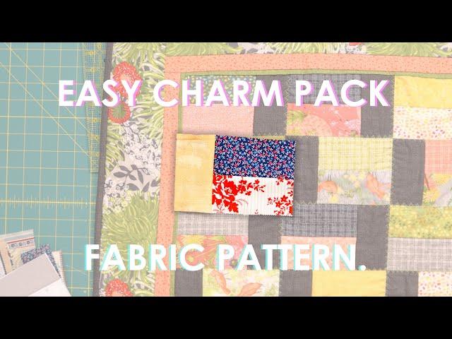 Easy Charm Pack Quilt Pattern  - Perfect for Beginners!