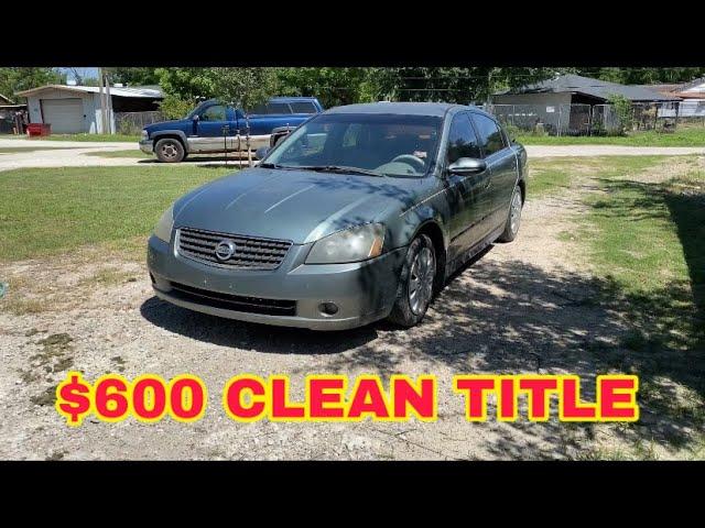 $600 Clean Title Altima From Offerup + Damage And Inspection