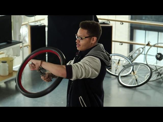 MIT Physics: Spinning Bike Wheel and Conservation of Angular Momentum