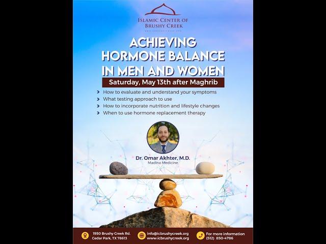 Achieving Hormone balance in Men and Women | Dr. Omar Akhter, MD