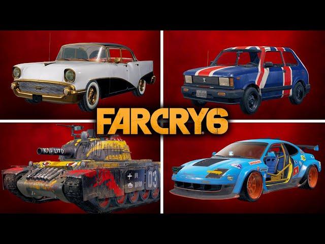 Far Cry 6 - All Vehicles and Cars Showcase