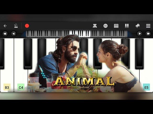 Pahle Bhi Main Piano - ANIMAL | Vishal Mishra | Mobile Piano Tutorial | Jarzee Entertainment