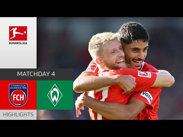 1st Bundesliga Win! | 1. FC Heidenheim - SV Werder Bremen 4-2 | Highlights | MD 4 – Bundesliga 23/24