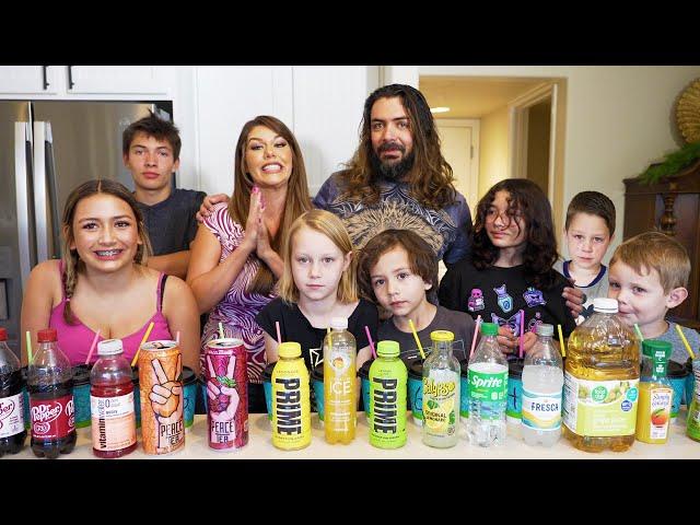  Blindfold 30 Drink Family Challenge! 9 People