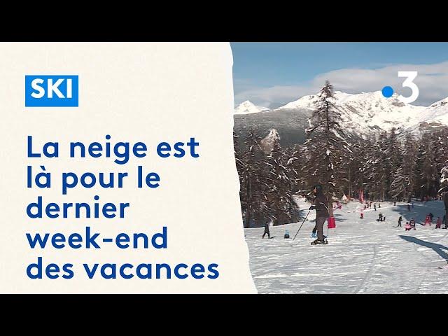 La neige est là pour le dernier week-end des vacances dans les Alpes du Sud