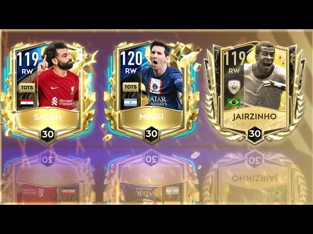 UTOTS MESSI VS UTOTS SALAH VS PRIME ICON JAIRZINHO | BEST RW COMPARISON REVIEW | FIFA MOBILE 23