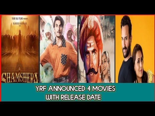 YRF Upcoming 4 Movies ! #Shorts