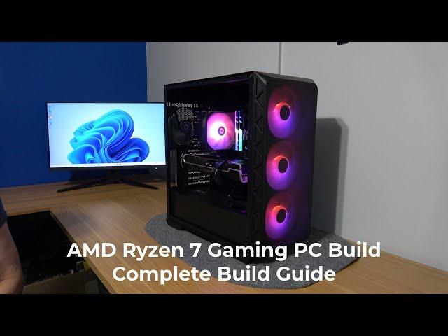 "BUILD A GAMING PC WITH ME" PC Build Guide.  Ryzen 7 Build Start to Finish