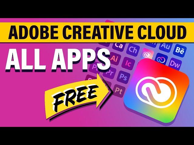 How To DOWNLOAD Adobe Creative Cloud All Apps For FREE