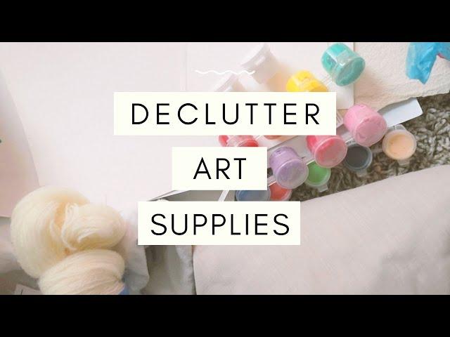 How to Declutter Art Supplies & Artworks