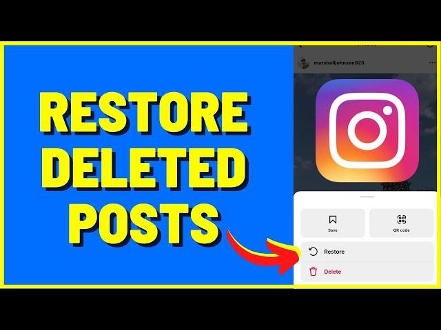 How to Restore Recently Deleted Posts & Instagram Reels (2023)