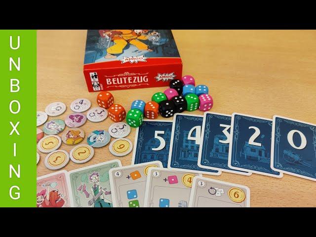 Beutezug (Amigo 2024) - Unboxing Video - Push your Luck Familienspiel