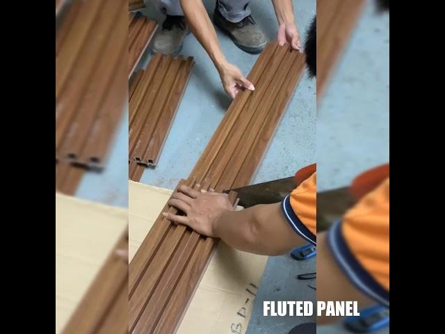 Fluted wall panel installation