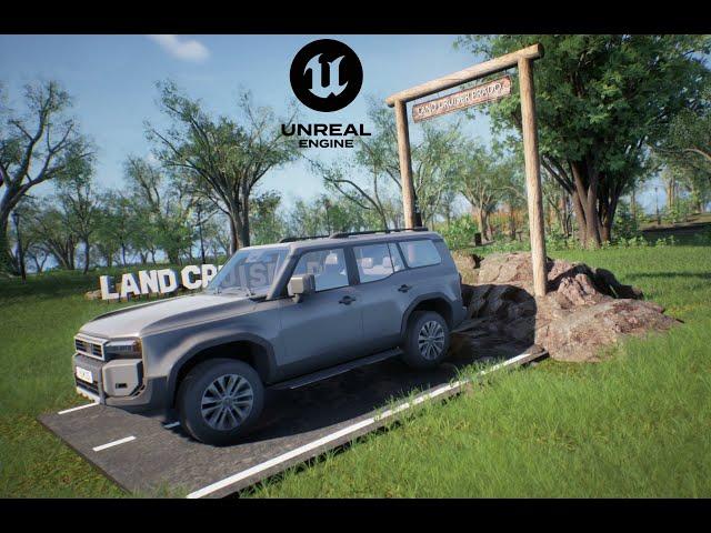 Unreal Engine Outdoor Stand Animation: Cruiser 4x4 Showcase