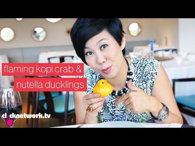 Flaming Kopi Crab and Nutella Ducklings - Foodporn: EP1