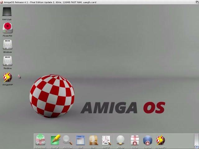 AmigaAMP 3.30 - AmigaOS 4.1 - Quick Video