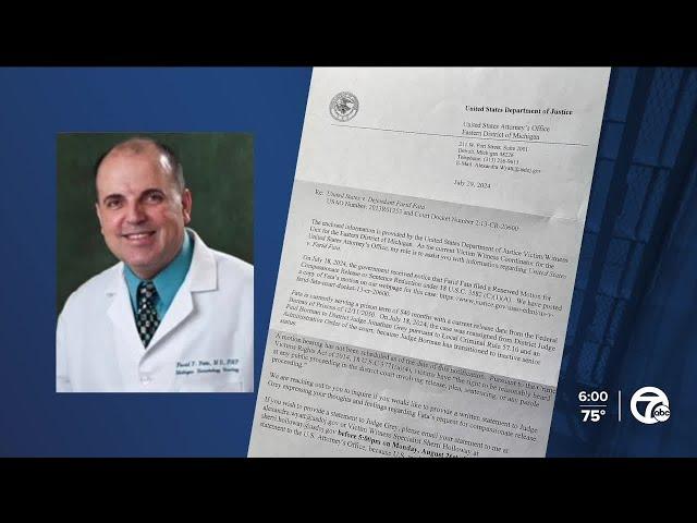 Convicted Oakland County cancer doctor Farid Fata files for compassionate release