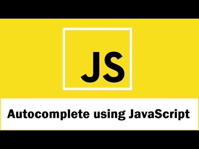 Autocomplete Textbox using JavaScript, PHP & MySQL