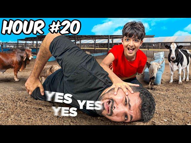 Saying Yes to my lil brother for 24 hours !