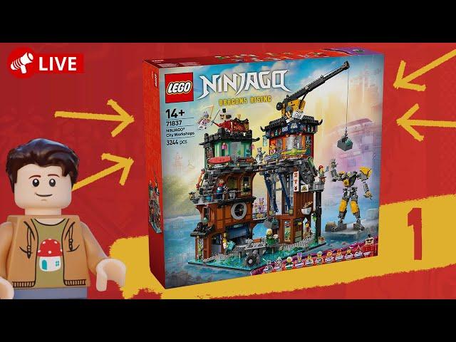 Jonas baut die Mech Werkstatt! LEGO Ninjago City Workshops | LIVE Teil 1