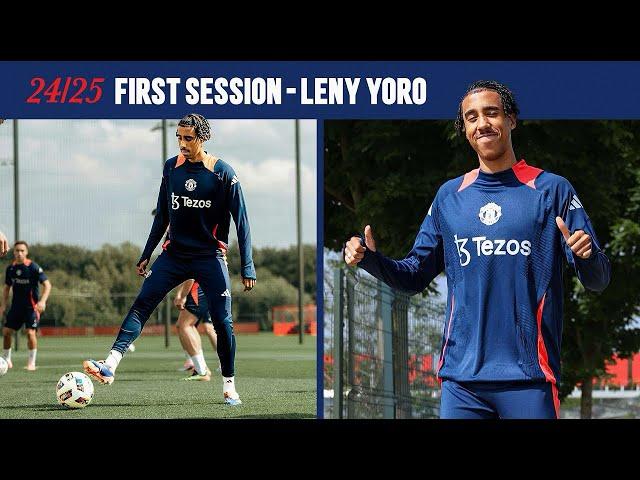 YORO'S BACK! Leny Yoro Returns to Training with Manchester United After Injury