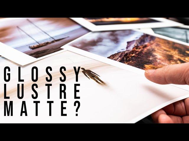 Lustre or Matte or Glossy? Which Paper Is Best For Printing Your Photograph?