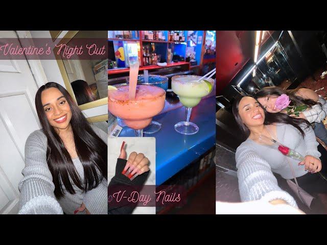 Vlog// V-Day Nails and Spending Valentine's Night Out!