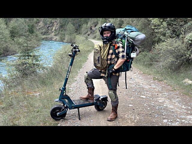 The LAZY Mans Way to Backpacking | E-Scooter Camping Idaho